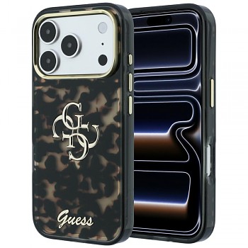 Guess IML 4G Metal Script GUHCP18X6HT4SMW kryt pro iPhone 18 Pro Max / iPhone 17 Pro Max Tortoise