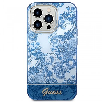 Guess IML Electro Cam TDJ kryt pro iPhone 14 Pro GUHCP14LHGPLHB modrý