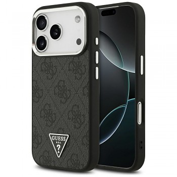Guess 4G Triangle Logo MagSafe kryt pro iPhone 17 Pro GUHMP17LP4TSRCMK černý