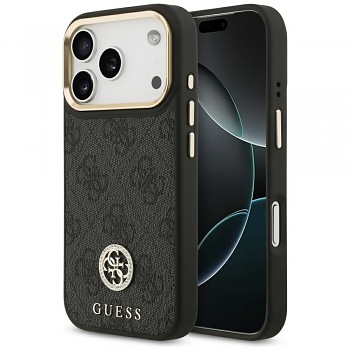 Guess 4G Strass Logo MagSafe kryt pro iPhone 17 Pro GUHMP17LP4GRMDEK černý