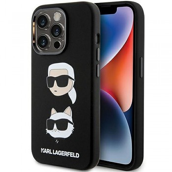Karl Lagerfeld kryt pro iPhone 15 Pro Max KLHCP15XSDHKCNK Silicone KC černý