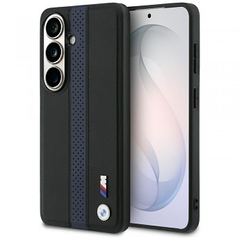 BMW kryt pro Samsung Galaxy S26 MagSafe BMHMS26S25PCPSKB Perforated Stripe Logo modrý