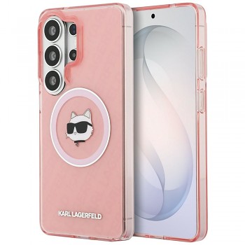 Karl Lagerfeld IML Repeat Choupette kryt pro Samsung Galaxy S26 Ultra KLHMS26LHMKBCHOP růžový