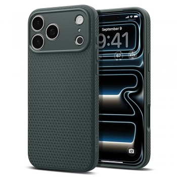 Spigen Liquid Air kryt pro iPhone 17 Pro / 18 Pro tmavě zelený