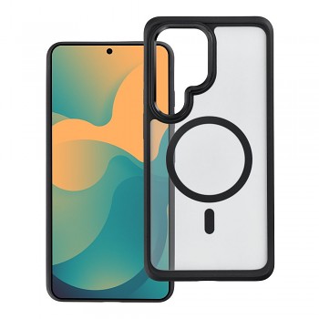 Kryt pro Samsung Galaxy S26 FE / S25 FE Forcell F-Protect Smoke Hybrid Premium Lite kompatibilní s MagSafe černý