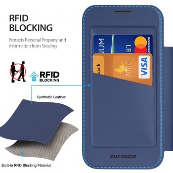 Pouzdro DUX DUCIS Skin X Pro s MagSafe pro iPhone 18 Pro / 17 Pro modré