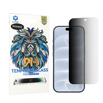 Lito 2.5D Classic Glass tvrzené sklo pro iPhone 18 Pro s privátním filtrem