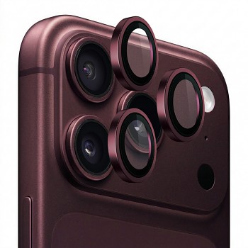 Lito Titanium AR ochranné sklo fotoaparátu iPhone 18 Pro / iPhone 18 Pro Max tmavě třešňové
