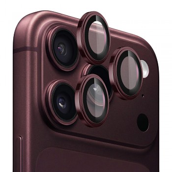Lito S+ ochranné sklo fotoaparátu pro iPhone 18 Pro / iPhone 18 Pro Max tmavě třešňové