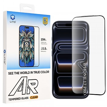 Lito AR SE tvrzené sklo pro iPhone 18 Pro / iPhone 17 Pro černé