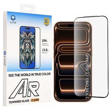 Lito AR SE tvrzené sklo pro iPhone 18 Pro Max / iPhone 17 Pro Max černé