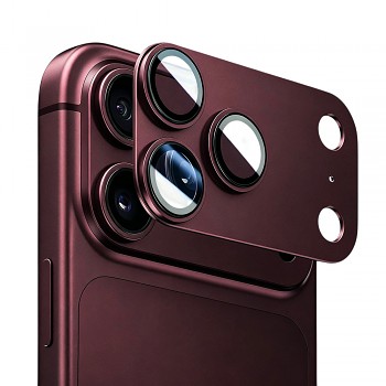 Lito Crown Halo AR + AF ochrana objektivu pro iPhone 18 Pro Max Dark Cherry