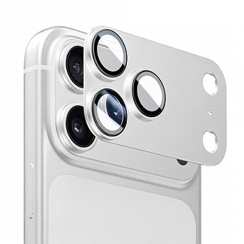Lito Crown Halo AR + AF ochrana fotoaparátu iPhone 18 Pro stříbrná