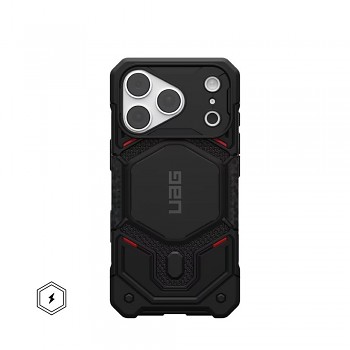 UAG Monarch Pro kryt kompatibilní s MagSafe pro iPhone 18 Pro / 17 Pro Kevlar černý