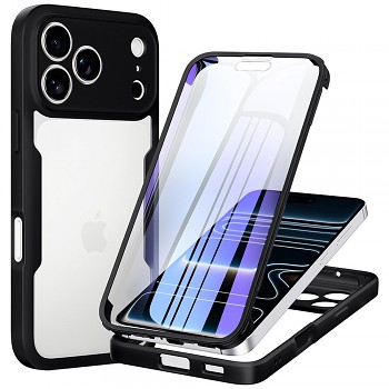 Techsuit ColorVerse 360 Series kryt s ochranou displeje pro iPhone 18 Pro Max / iPhone 17 Pro Max černý