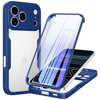 Techsuit ColorVerse 360 Series odolný kryt s ochranou displeje pro iPhone 18 Pro Max / iPhone 17 Pro Max modrý