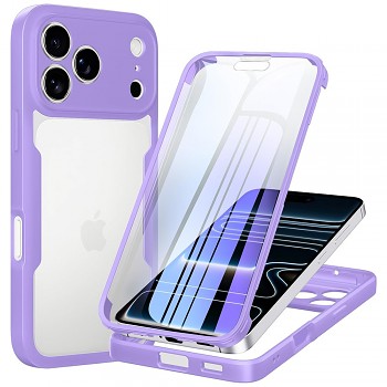 Techsuit ColorVerse 360 kryt a ochrana displeje pro iPhone 18 Pro Max / iPhone 17 Pro Max fialový