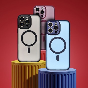 Kryt Variete Mag Cover pro iPhone 12 černý kompatibilní s MagSafe