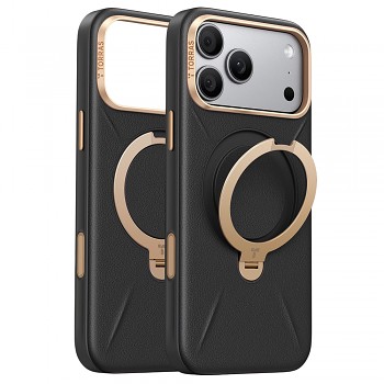 Torras QPRO Leather Series kryt na iPhone 18 Pro Max / iPhone 17 Pro Max černý