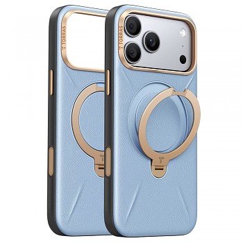 Torras QPRO Leather Series kryt na iPhone 18 Pro Max / iPhone 17 Pro Max modrý