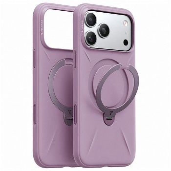 Torras QPRO Silicone Series kryt pro iPhone 18 Pro Max / iPhone 17 Pro Max fialový