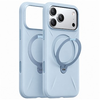 Torras QPRO Silicone Series kryt pro iPhone 18 Pro Max / iPhone 17 Pro Max modrý