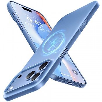 Torras OriginFit-Mag kryt pro iPhone 18 Pro Max / iPhone 17 Pro Max světle modrý