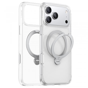 Torras Ostand Spin Series kryt pro iPhone 18 Pro / iPhone 17 Pro průhledný