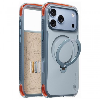 Torras Ostand Q3 Air Pro kryt pro iPhone 18 Pro Max / iPhone 17 Pro Max světle modrý
