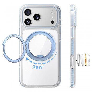 Torras Ostand O3 Light kryt pro iPhone 18 Pro Max / iPhone 17 Pro Max modrý