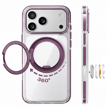 Torras Ostand O3 Light kryt pro iPhone 18 Pro Max / iPhone 17 Pro Max fialový