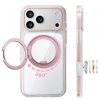 Torras Ostand O3 Light kryt pro iPhone 18 Pro Max / iPhone 17 Pro Max růžový