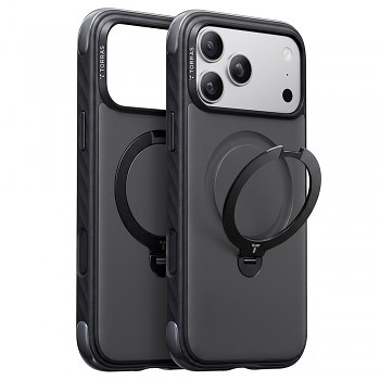 Torras Ostand Q3 Rugged kryt pro iPhone 18 Pro Max / iPhone 17 Pro Max černý Jet Black