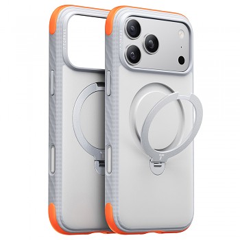 Torras Ostand Q3 Rugged kryt pro iPhone 18 Pro Max / iPhone 17 Pro Max Sunrise White