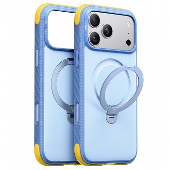 Kryt Torras Ostand Q3 Rugged na iPhone 18 Pro Max / iPhone 17 Pro Max světle modrý