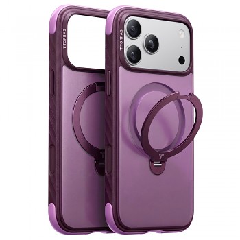 Torras Ostand Q3 Rugged kryt na iPhone 18 Pro Max / iPhone 17 Pro Max švestkově fialový