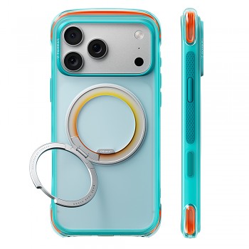 Torras O3 Air Core kryt pro iPhone 18 Pro Max / iPhone 17 Pro Max tyrkysový Prism Turquoise