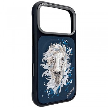 NIMMY Horse kryt kompatibilní s MagSafe pro iPhone 18 Pro / 17 Pro tmavě modrý