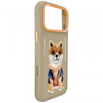 NIMMY Glasses Cool Dog kryt pro iPhone 18 Pro Max / 17 Pro Max béžový
