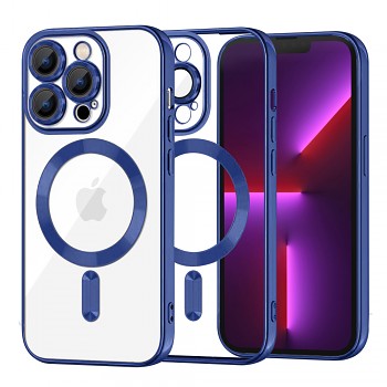 Techsuit Luxury Crystal MagSafe kryt pro iPhone 13 Pro tmavě modrý