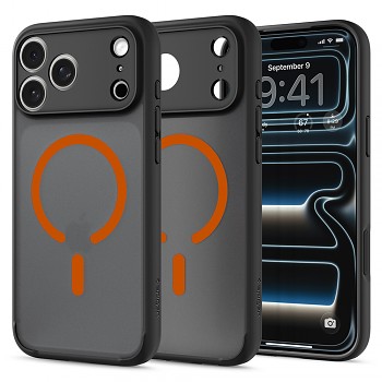 Spigen Ultra Hybrid MagSafe ACS12125 kryt pro iPhone 18 Pro Max / iPhone 17 Pro Max matný černý oranžový