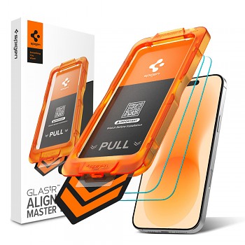 Spigen Glas.tR AlignMaster S AGL10105 tvrzené sklo pro iPhone 18 Pro / iPhone 17 Pro čiré (2 ks)