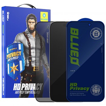 Blueo Anti-Peep tvrzené sklo s privátním filtrem pro iPhone 14 Pro Max černé