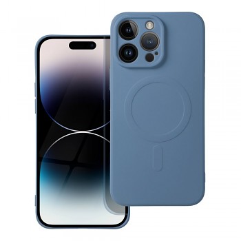 Silicone Mag Cover kryt pro iPhone 14 Pro Max s podporou MagSafe modrý