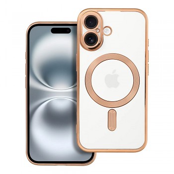 Kryt Electro Mag Cover pro iPhone 16 kompatibilní s MagSafe zlatý
