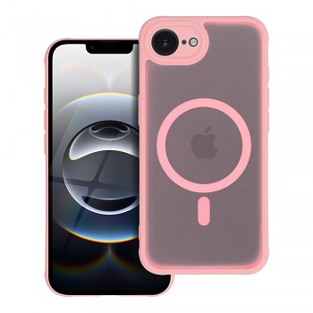 Kryt Full Matte Mag Cover pro iPhone 16e (SE 4 2025) / 17e s MagSafe světle růžový
