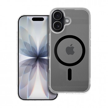 Kryt Drop Glue Colorful Ring Mag pro iPhone 17 kompatibilní s MagSafe černý