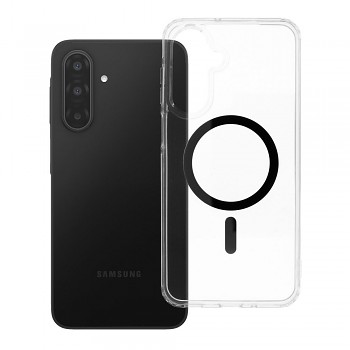 Kryt Drop Glue Colorful Ring Mag pro Samsung Galaxy A17 / A18 kompatibilní s MagSafe tmavě zelený