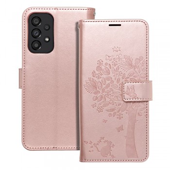 Knížkové pouzdro Mezzo Book Tree pro Samsung Galaxy A33 5G růžově zlaté