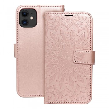Pouzdro Mezzo Book mandala pro iPhone 11 růžovozlaté